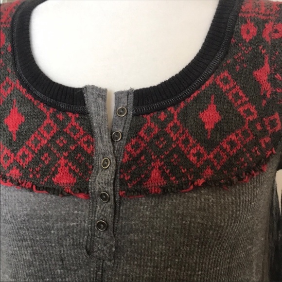 Free People Knit Henley Top - Picture 4 of 7